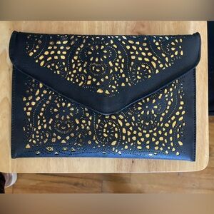 Black and Gold Crossbody